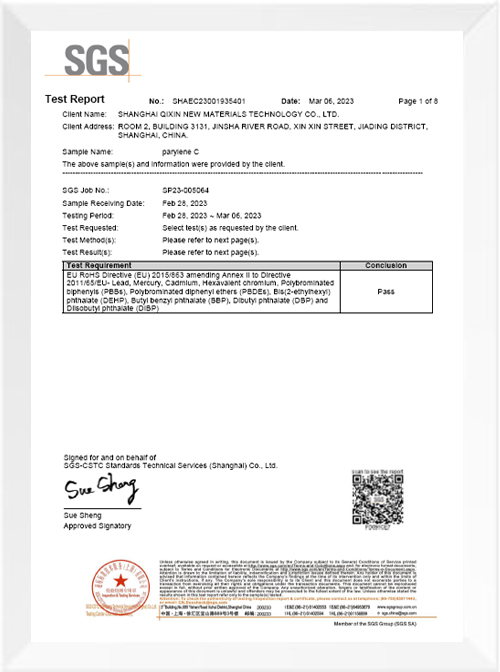 parylene c RoHS